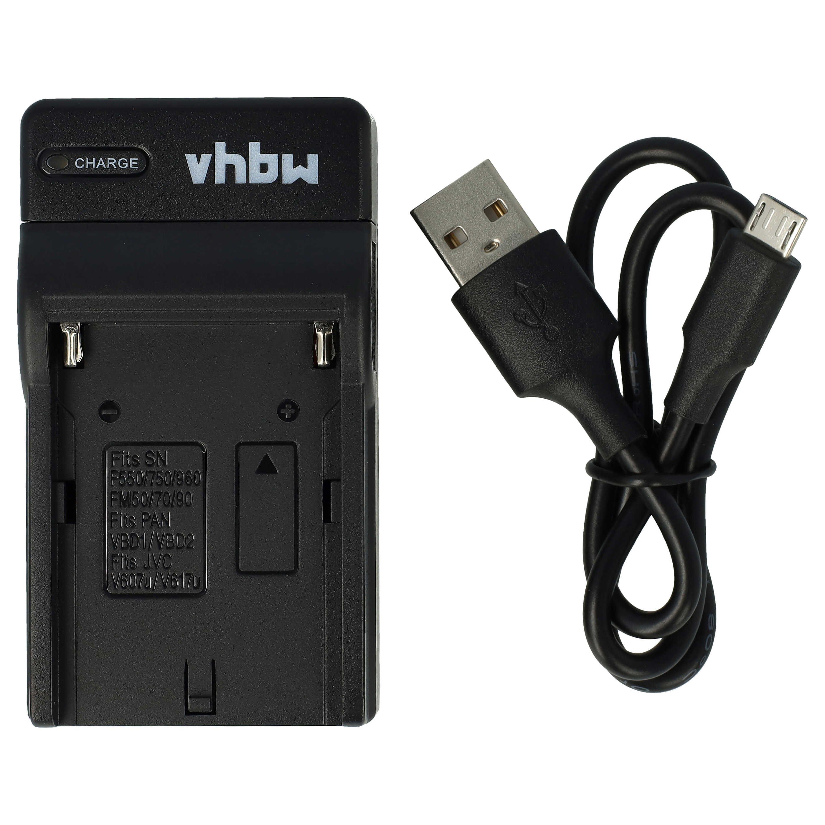 vhbw passend für Sony Hi8 CCD-SC65, CCD-SC55, CCD-SC5, CCD-TR215, Kamera-Ladegerät
