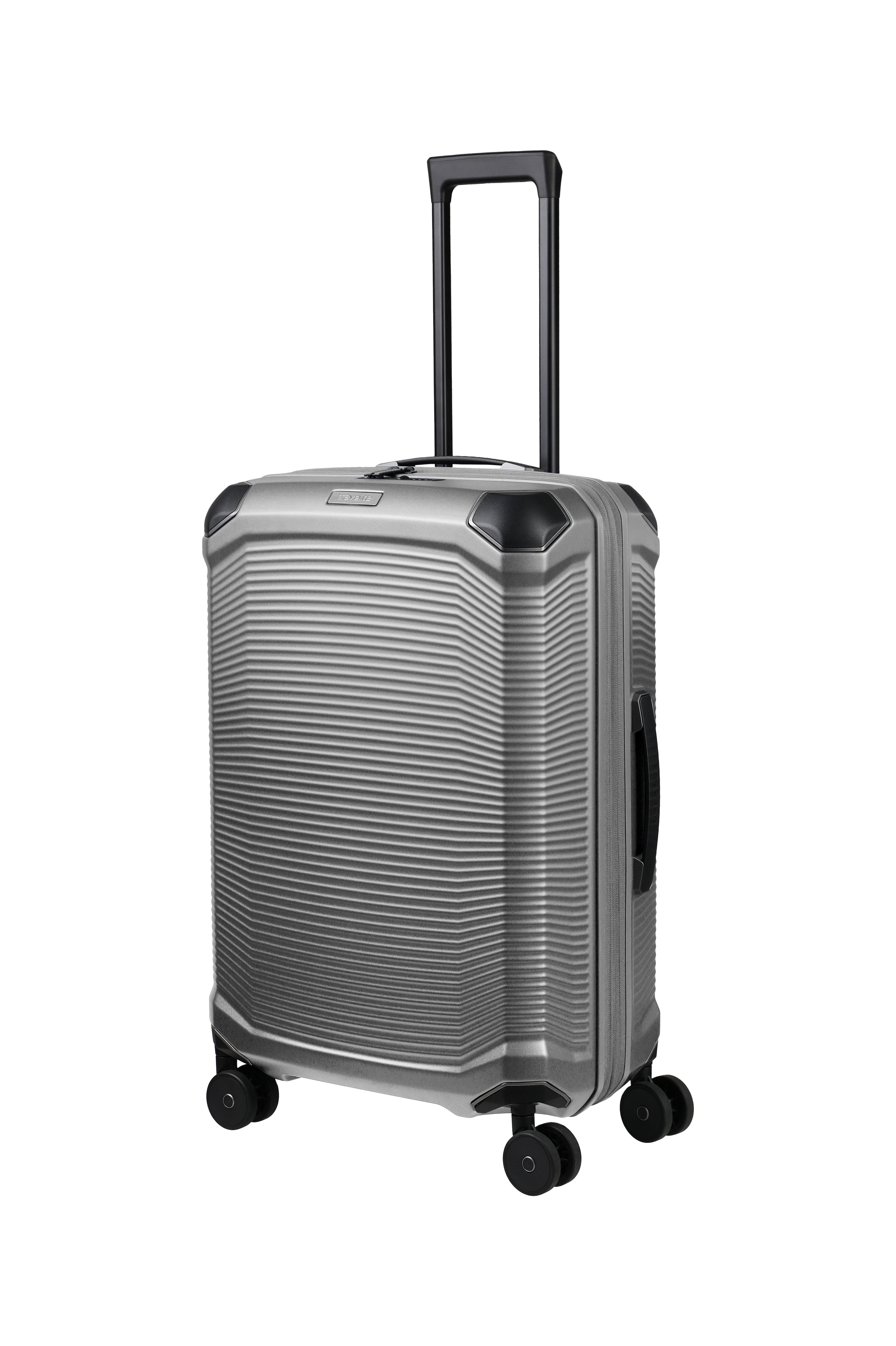 travelite Trolley MILLENNIUM Reisekoffer Hartschale, 4 Rollen, aus leichtem Polycarbonat mit stabiler Bauweise und Innenaufteilung