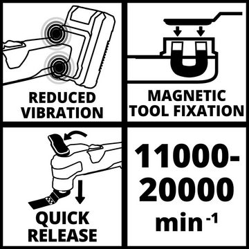 Einhell Elektrorasenmäher Einhell Akku-Multifunktionswerkzeug VARRITO Power X-Change solo +