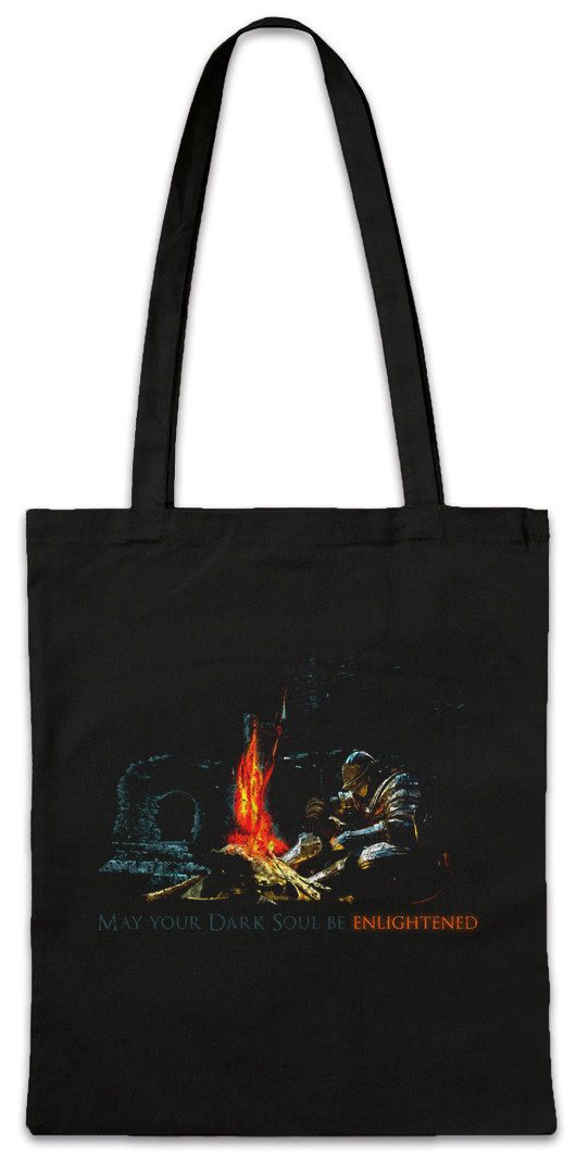 Beuteltasche Enlightened Soul Stofftasche Firelink Shrine Dark Gamer Nerd Souls