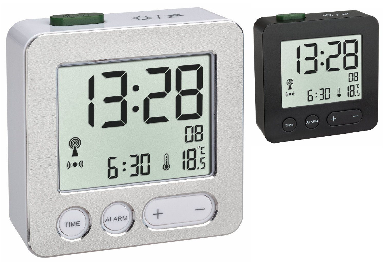 TFA Dostmann Funkwecker digitaler Wecker TFA 60.2545 mit Innentemperatur Re günstig online kaufen