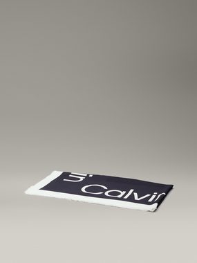 Calvin Klein Modetuch CONTRAST LOGO JACQUARD SCARF, mit Logoschriftzug