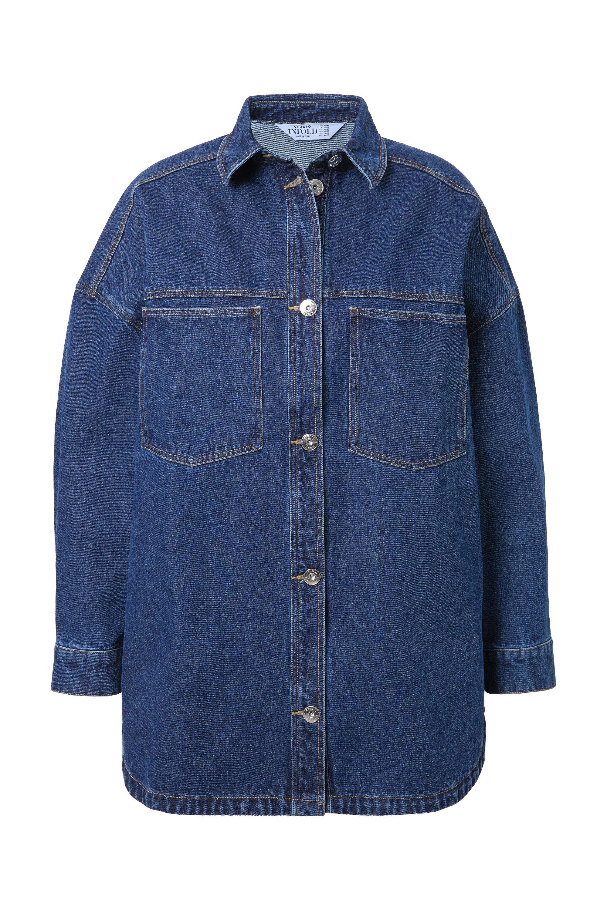 Studio Untold Hemdbluse Jeanshemd Oversize Shape günstig online kaufen