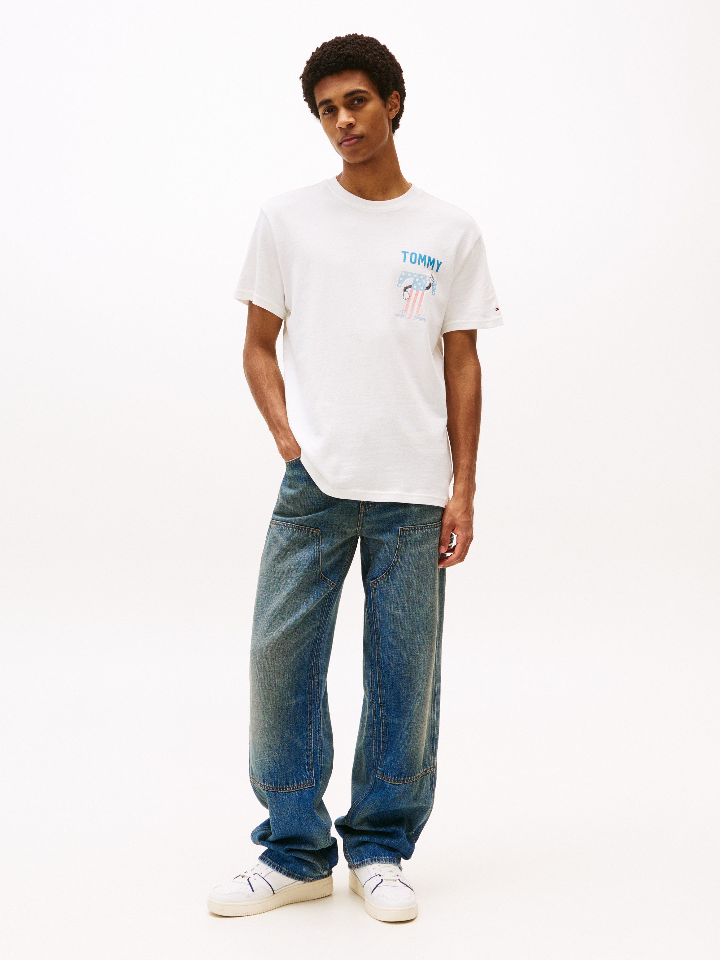 Tommy Jeans T-Shirt TJM REG USA SCRIPT SS TEE mit modischem Print günstig online kaufen