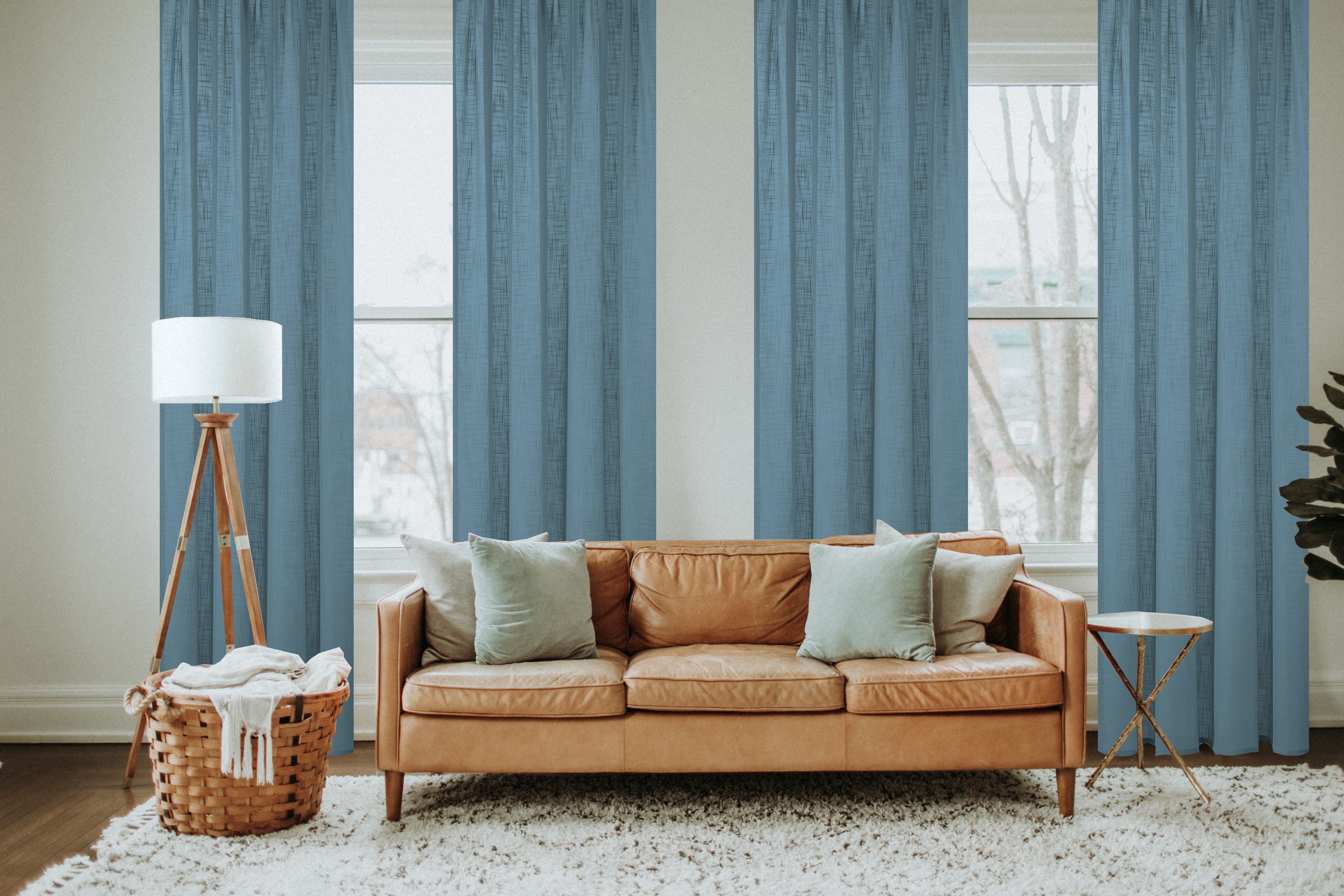 Home Basics Gardine SOFTY (1 St), Ösen, halbtransparent, Leinenstruktur, Ös günstig online kaufen