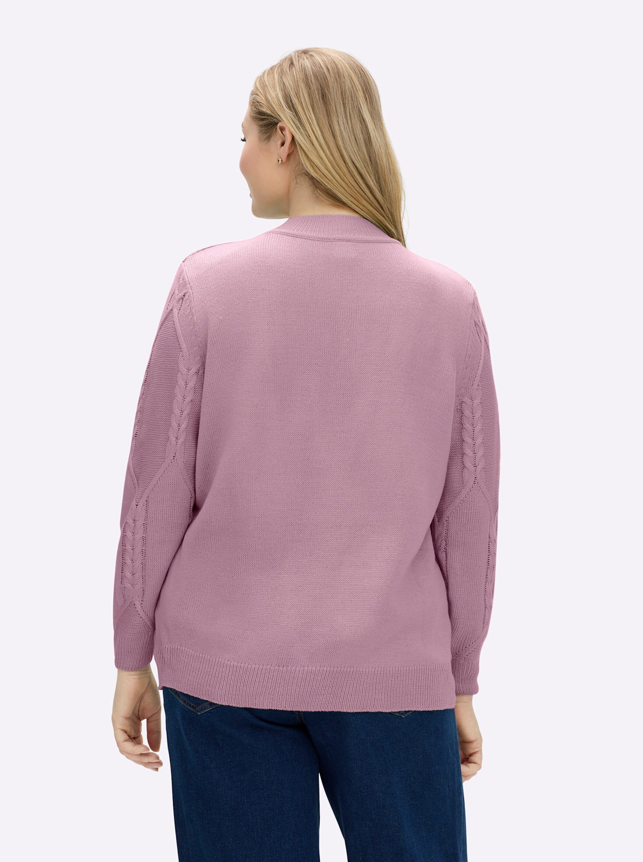 Sieh an! Strickpullover Stehkragen-Pullover Langarm günstig online kaufen