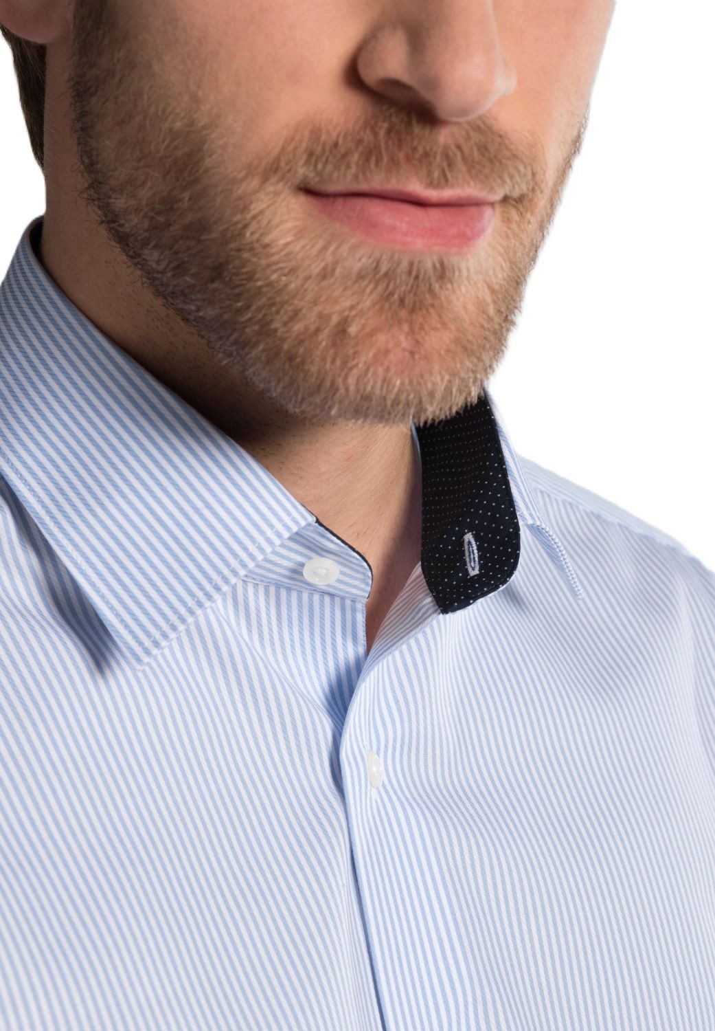 Eterna Langarmhemd 8992, Eterna Langarm Hemd Modern Fit Streifen Twill