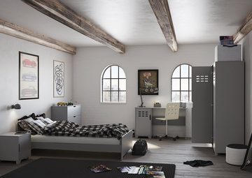 loft24 Kleiderschrank Lava mit 2 Türen, mit integrierten Kleiderstangen, Qualität Made in Denmark