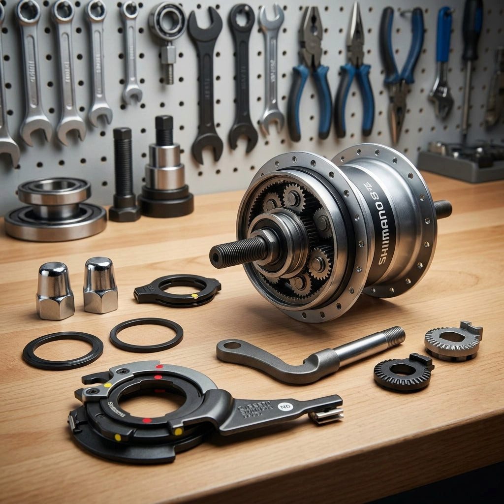 Shimano Schaltaugen-Richtwerkzeug SHIMANO Kleinteile für Getriebenabe SG-8C31/SG-8R31 7R/7L - Original E