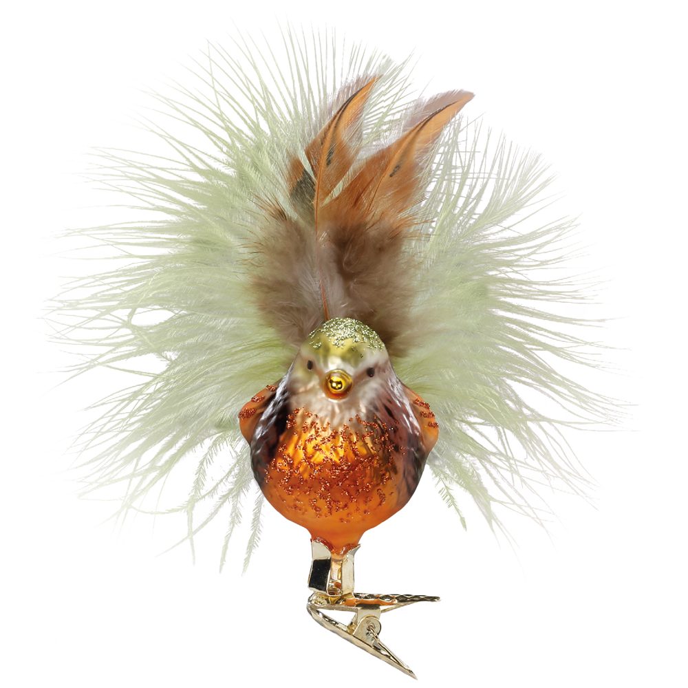 INGE-GLAS® Christbaumschmuck Dompfaff 6cm Vogel (1-tlg), mundgeblasen, handbemalt. € 20,95
