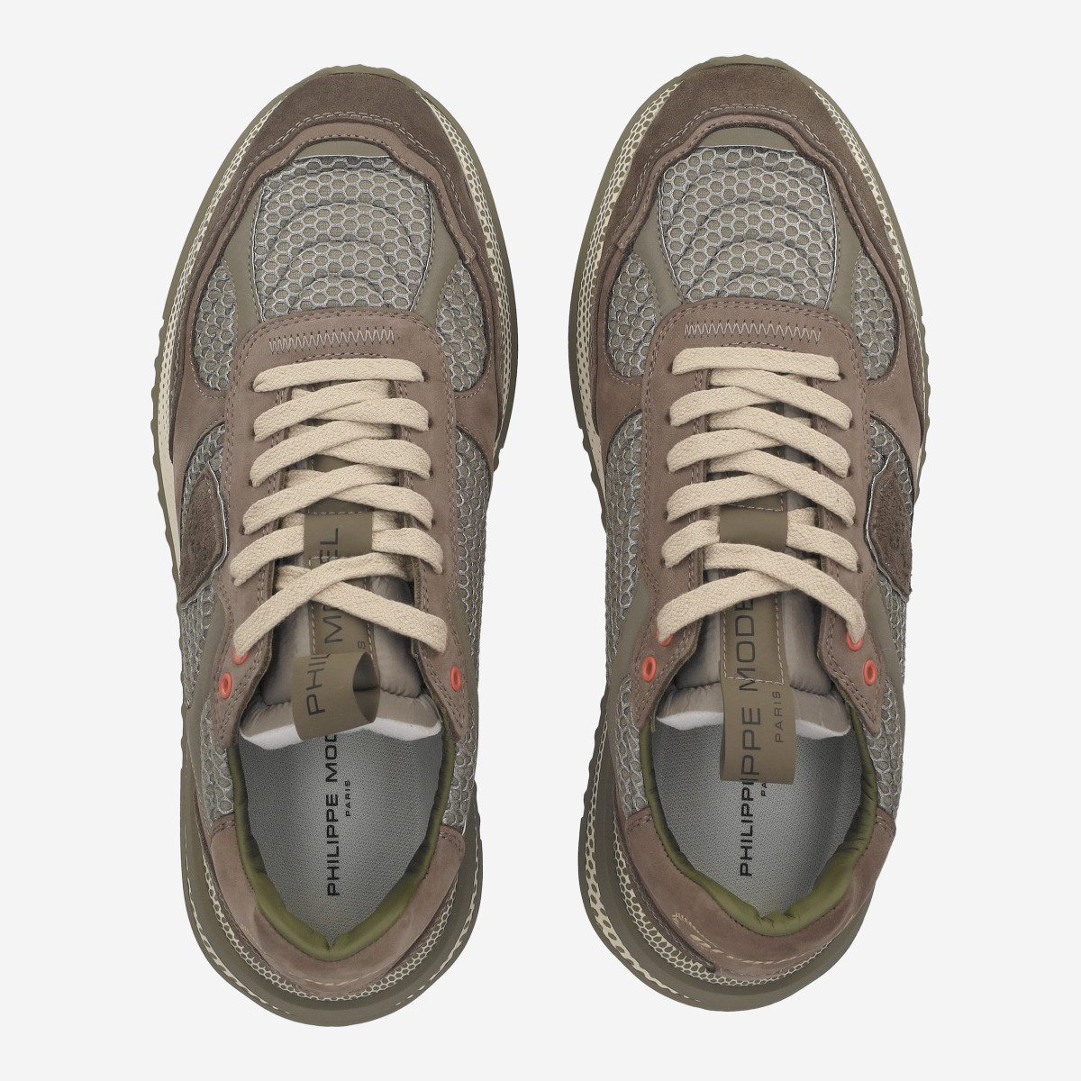 PHILIPPE MODEL Philippe Model OLYMPIQUE LOW, Sneaker, Grün kombiniert, Herren Sneaker