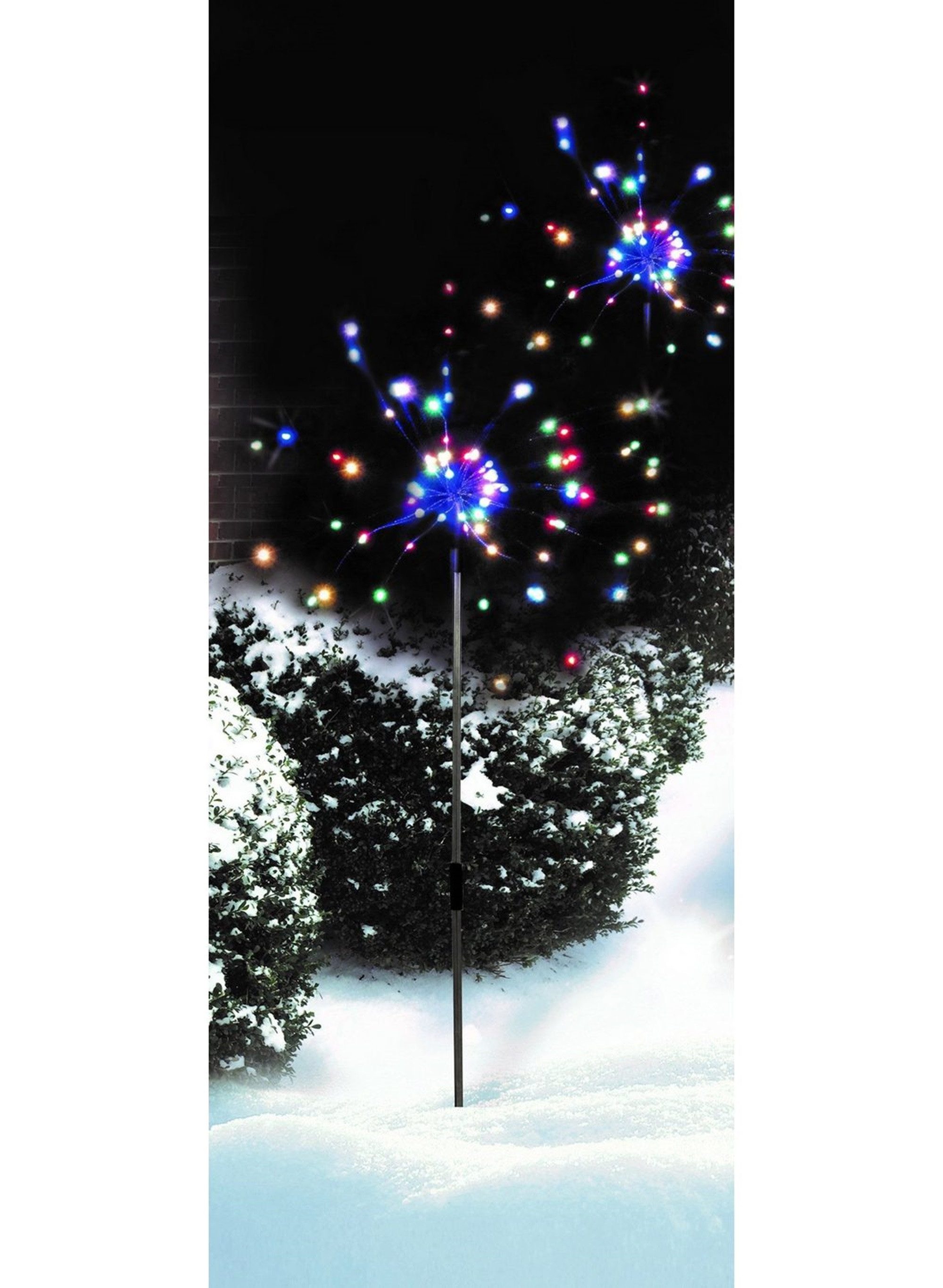 Luna24 simply great ideas... Gartenstecker LED Gartenstecker Feuerwerk bunt, 2er-Set 17749 LED Gartenstecker Feuerwerk bunt