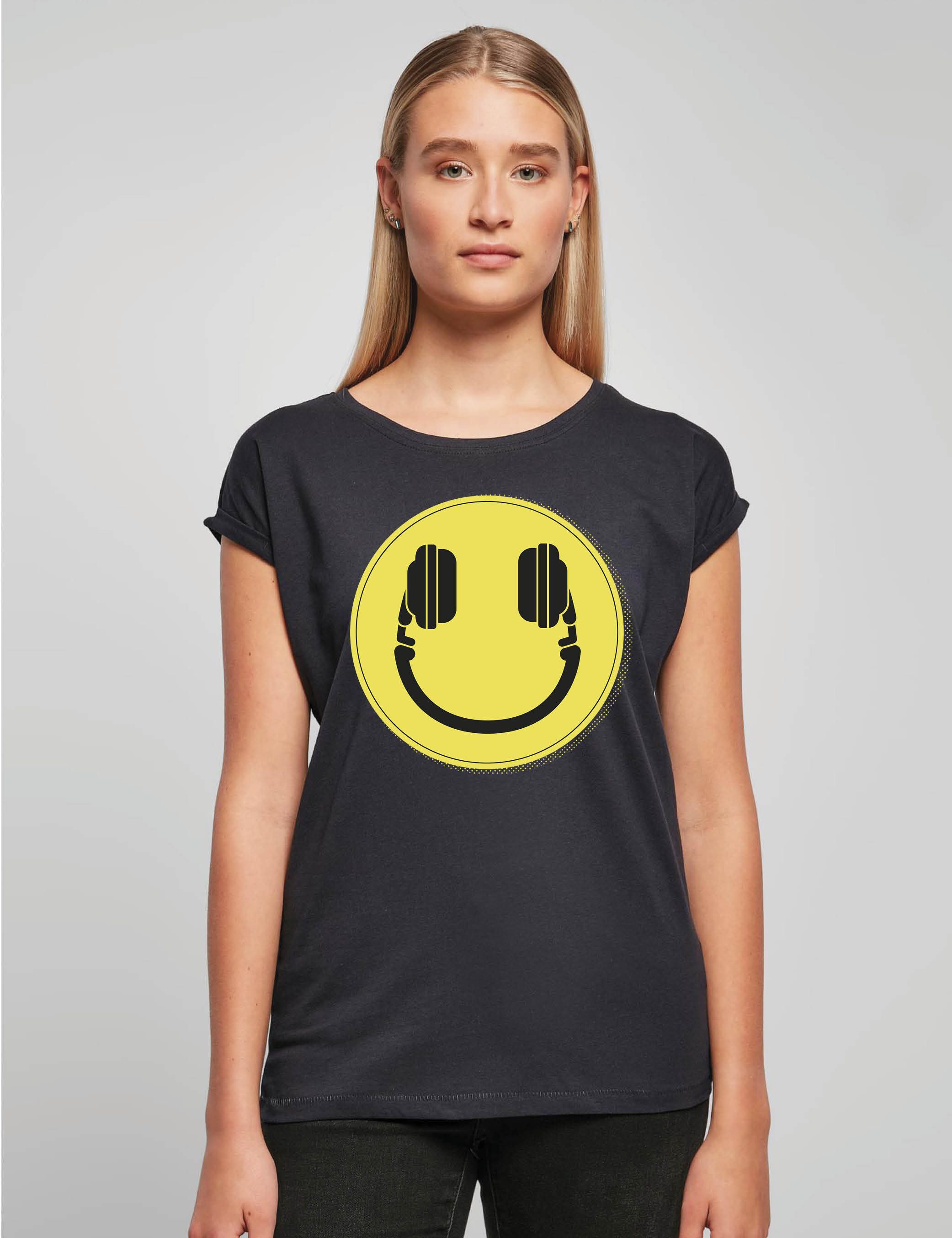 Youth Designz Print-Shirt "Headset Smiley" Damen günstig online kaufen