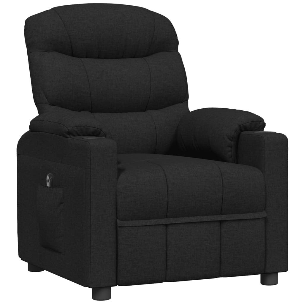 vidaXL Sessel Relaxsessel Elektrisch Schwarz Stoff günstig online kaufen