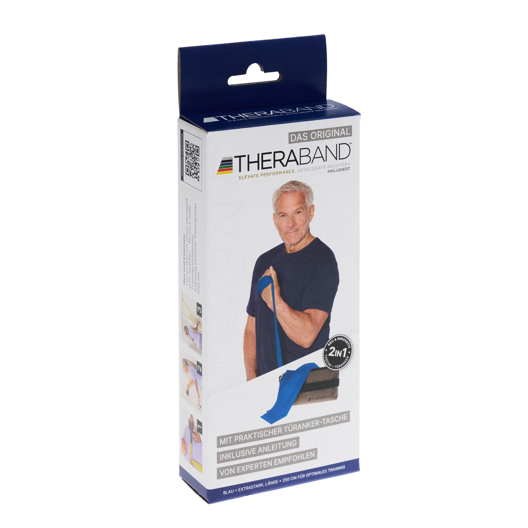 TheraBand Gymnastikband Übungsband 2,50m extra stark, blau