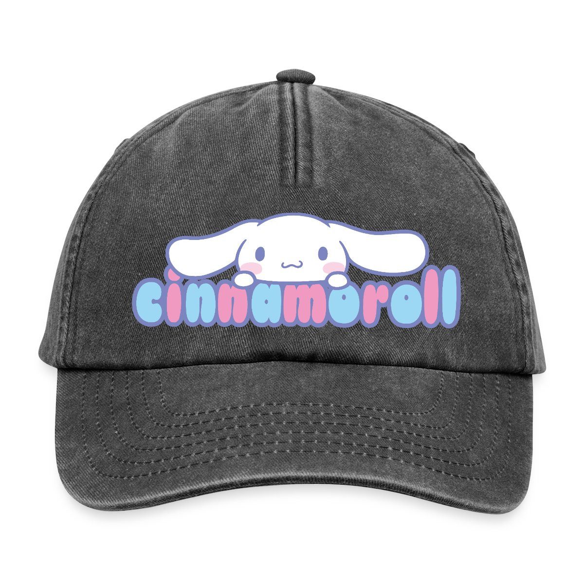 Spreadshirt Baseball Cap Cinnamoroll Guckt Über Schriftzug Vintage Cap (1-St)