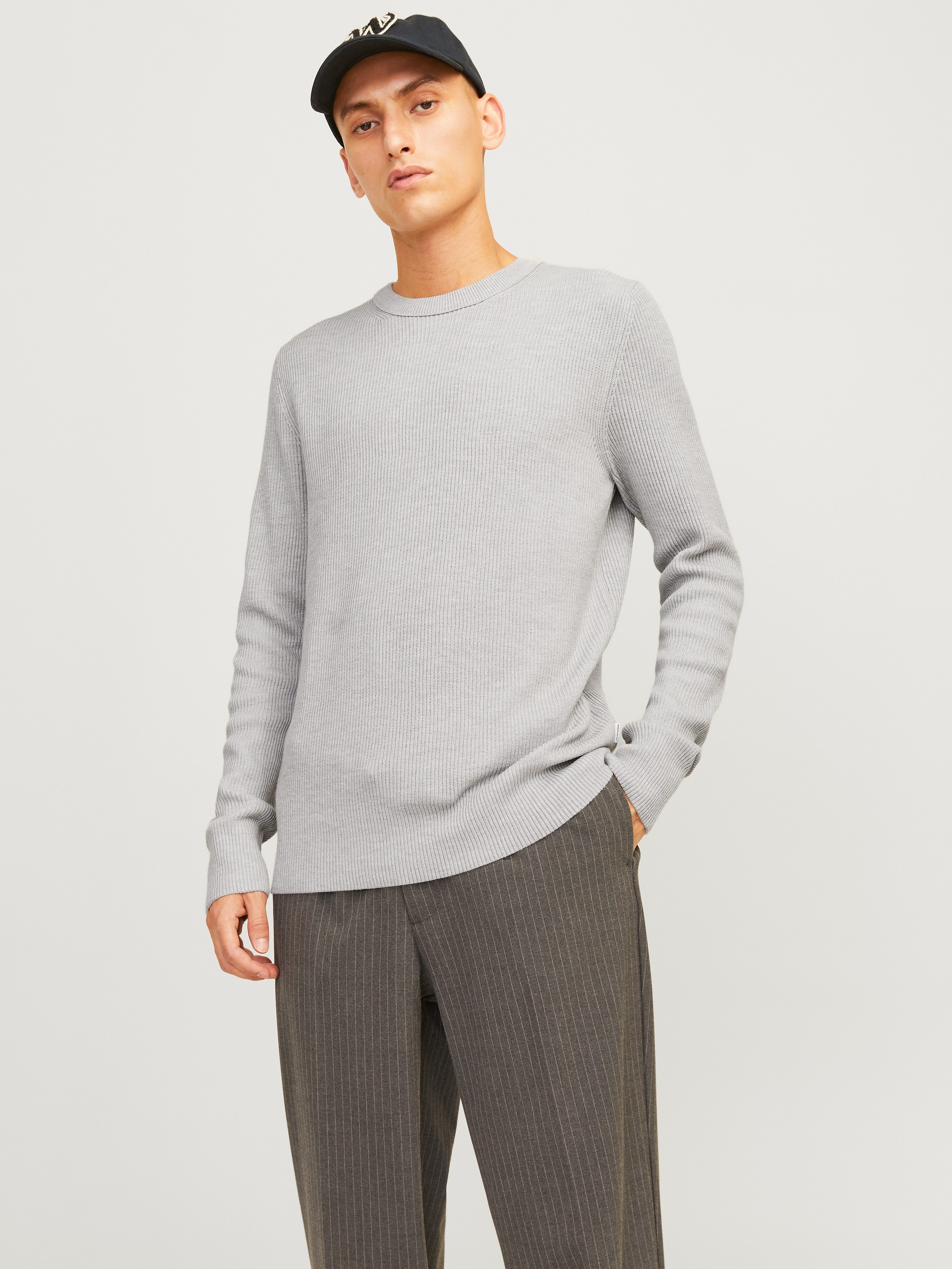 Jack & Jones Rundhalspullover JJEPERFECT – Pullover mit pflegeleichter Qual günstig online kaufen