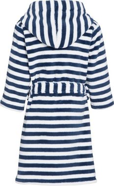 Playshoes Kinderbademantel Fleece-Bademantel Ringel maritim