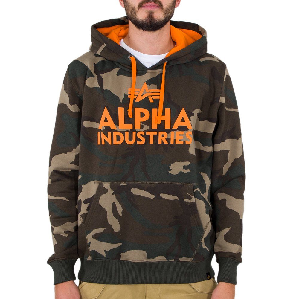 Alpha Industries Hoodie Alpha Industries Herren Kapuzenpullover Foam Print Camo Multicolor | Sweatshirts