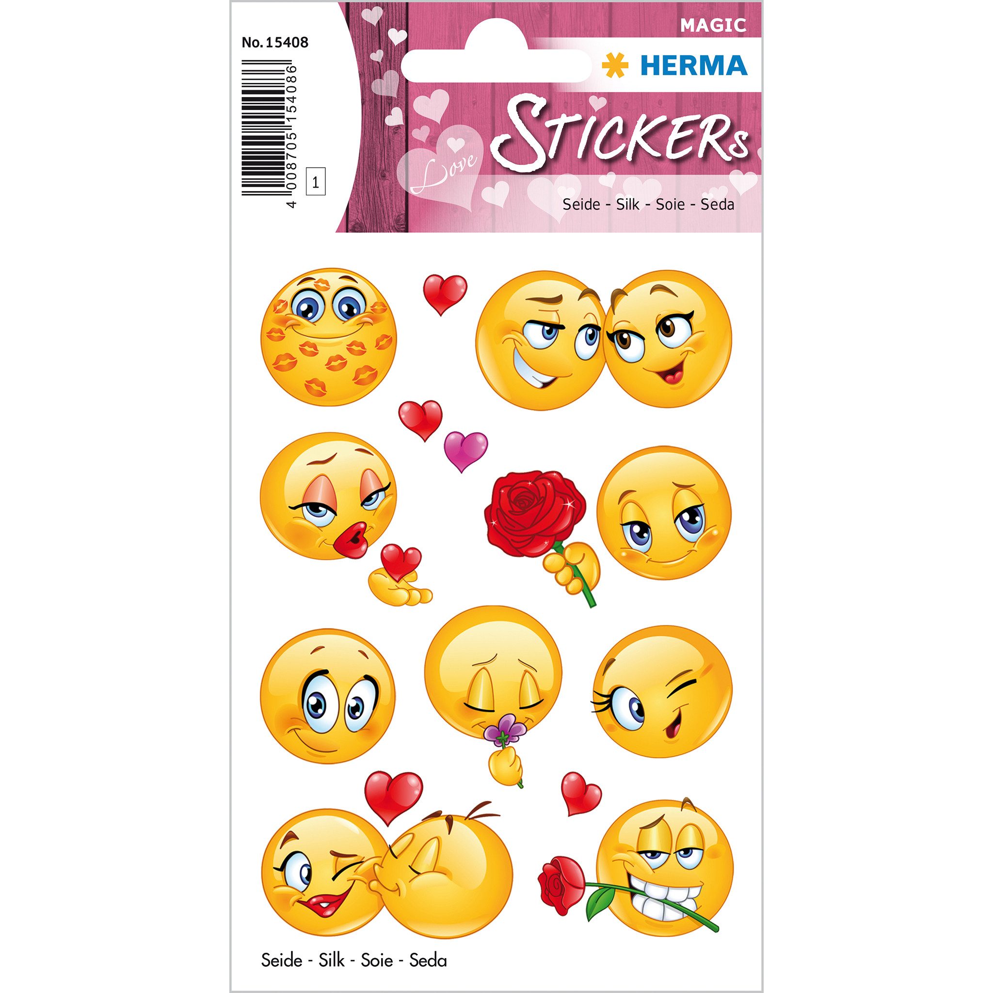 HERMA Sticker Herma Sticker MAGIC Love Faces Seide 1 Bl