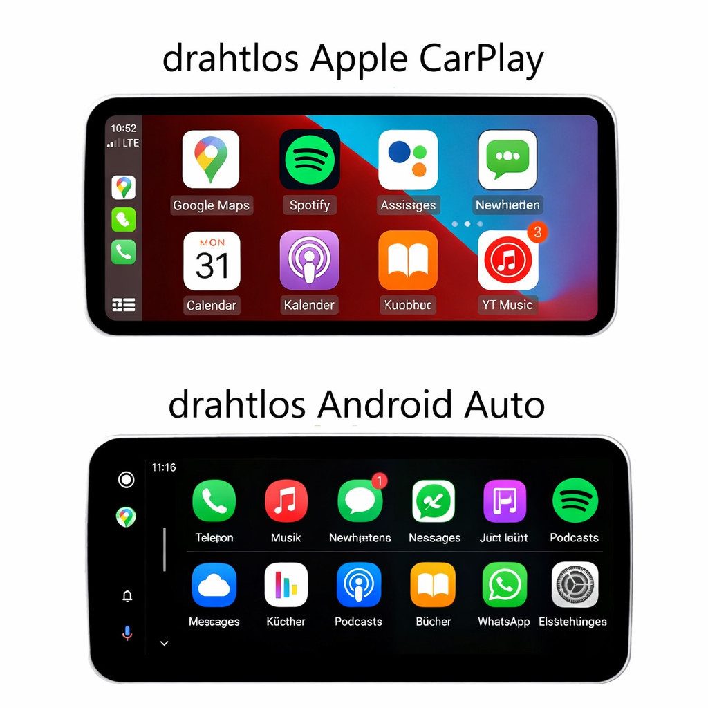 GABITECH Carplay und Android Auto für Mercedes Benz A W176, C117, X156 NTG4.5 Einbau-Navigationsgerät (LINUX SYSTEM. 10.3 Zoll Display)