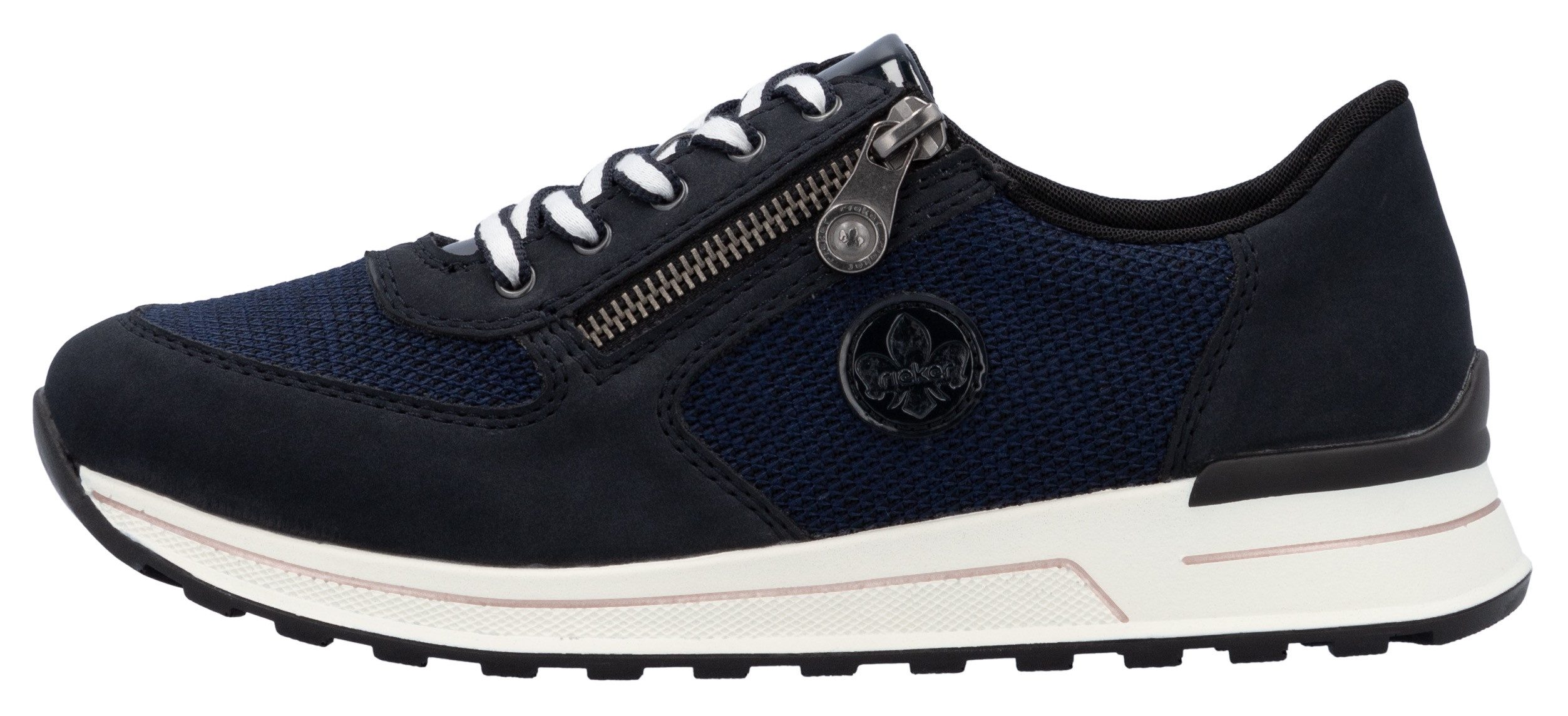 Rieker Sneaker, Freizeitschuh, Halbschuh, Schnürschuh im Materialmix