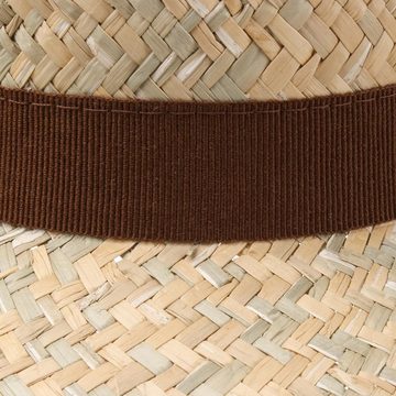 Lipodo Sonnenhut (1-St) Strohhut mit Ripsband, Made in Italy