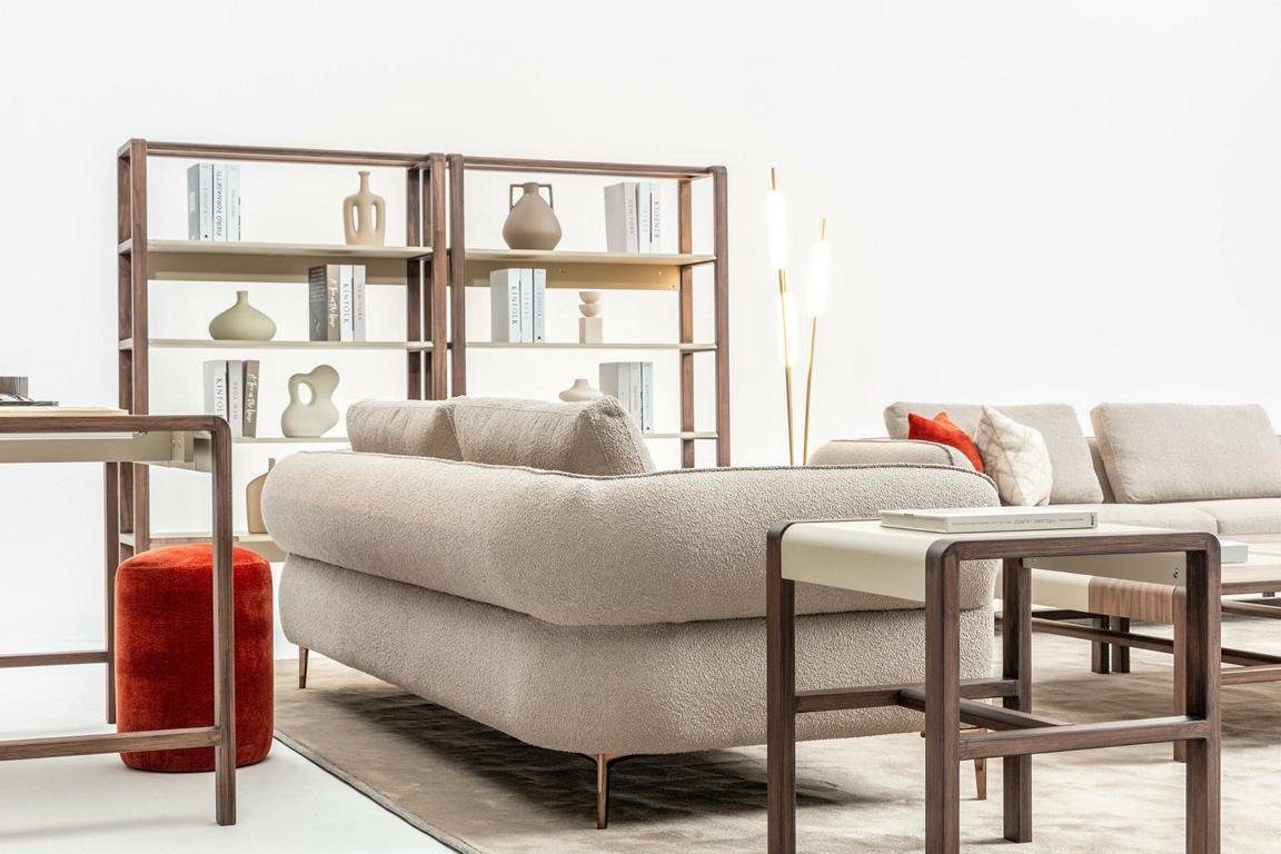 JVmoebel Ecksofa Beige Ecksofa U- Wohnzimmer Polstersofa Neu, Form Luxus in Made Modern Europe