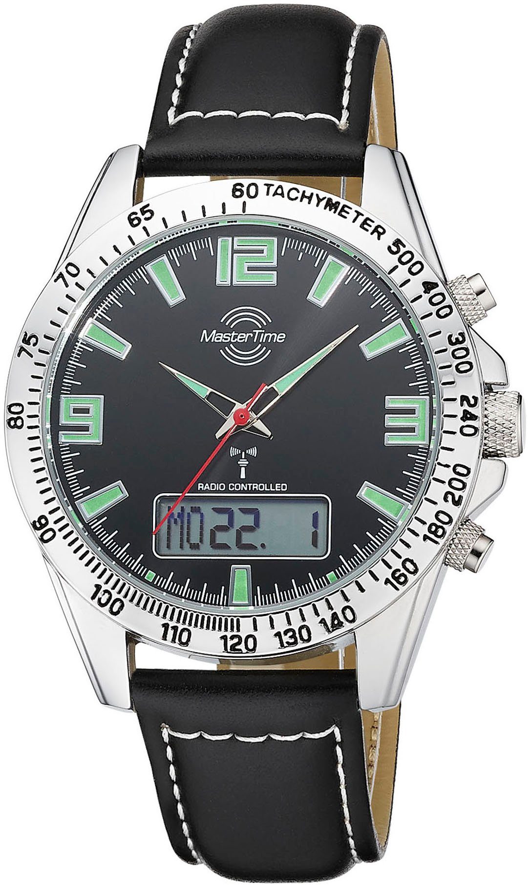 MASTER TIME Funkchronograph Sporty MTGA-10873-22L, Armbanduhr, Quarzuhr, He günstig online kaufen