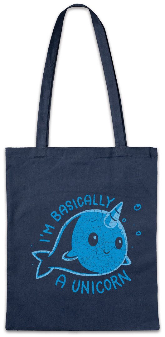 Urban Backwoods Beuteltasche I'm Basically A Unicorn Stofftasche Einhorn Wal Regenbogen Horn (1-tlg), Rainbow Fun Fairies Princess