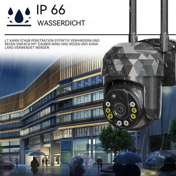 Hikity V380PRO WIFI-Kamera Outdoor Wireless LAN Outdoor-Überwachungskamera Überwachungskamera (IP66 Waterproof, 1080P)