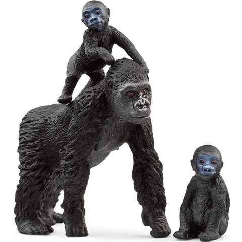 Schleich® Spielfigur WILD LIFE, Flachland Gorilla Familie (42601), (Set, 3-tlg)