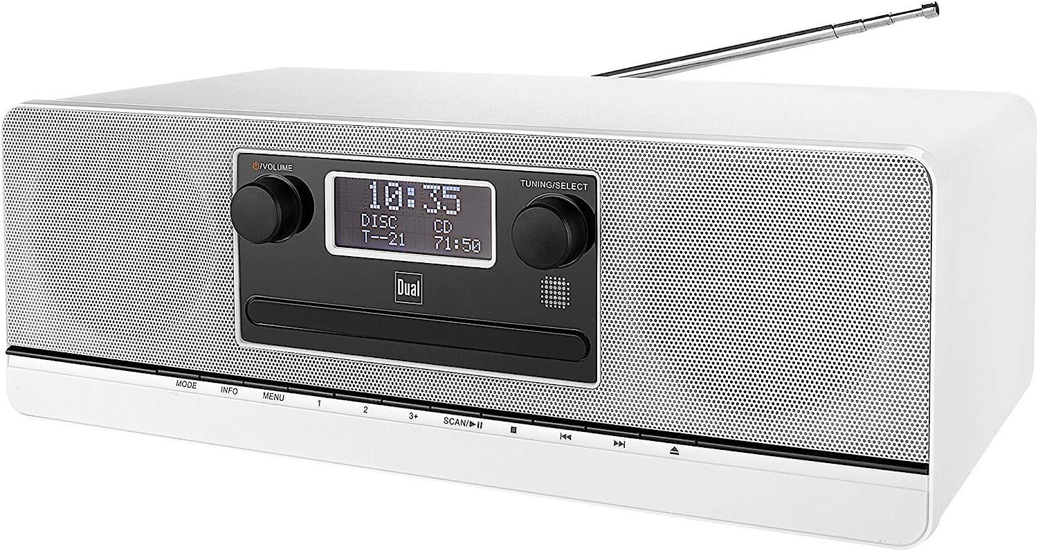 Dual DAB 420BT Stereoanlage mit CD, Stereoanlagen DAB Bluetooth USB, Stereo Stereoanlage (Digitalradio (DAB), UKW, Radio mit CD-Player, Musikanlage, Boxen, Lautsprecher)