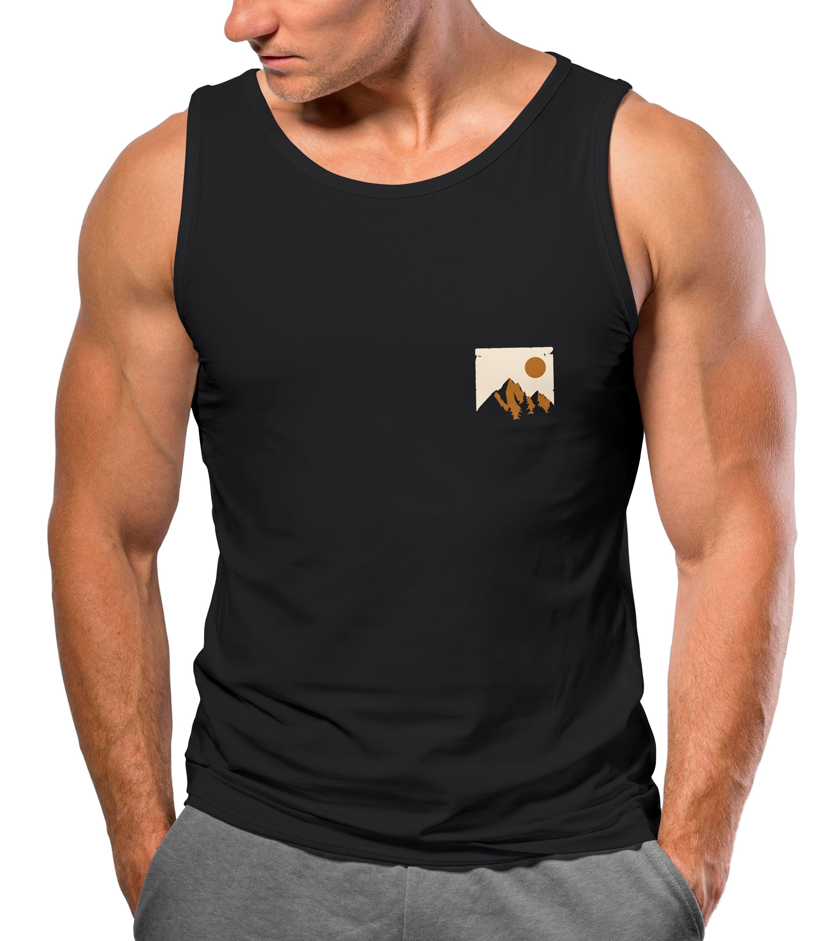 Neverless Tanktop Herren Tank-Top Outdoor Adventure günstig online kaufen