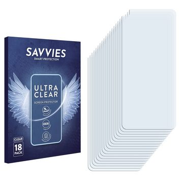 Savvies Schutzfolie für Oukitel C21 Pro, Displayschutzfolie, 18 Stück, Folie klar