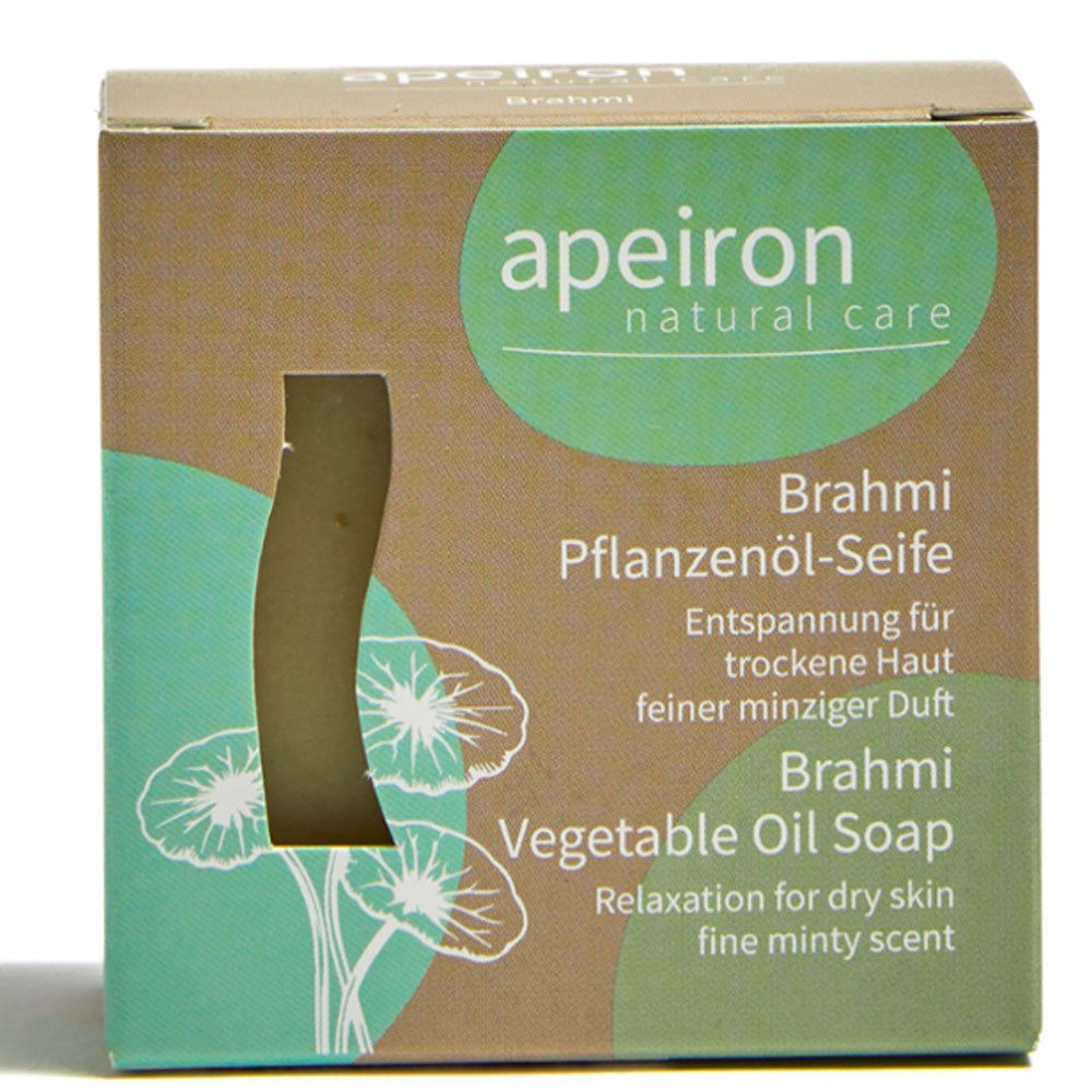 Apeiron Brahmi Pflanzenölseife, 100 g