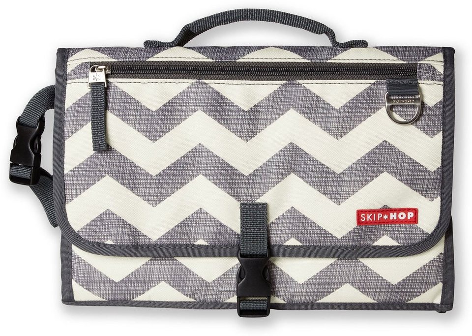 Skip Hop Wickeltasche Pronto, chevron, Wickelauflage entfaltet ca. 30/55 cm  mit gepolstertem Kopfteil