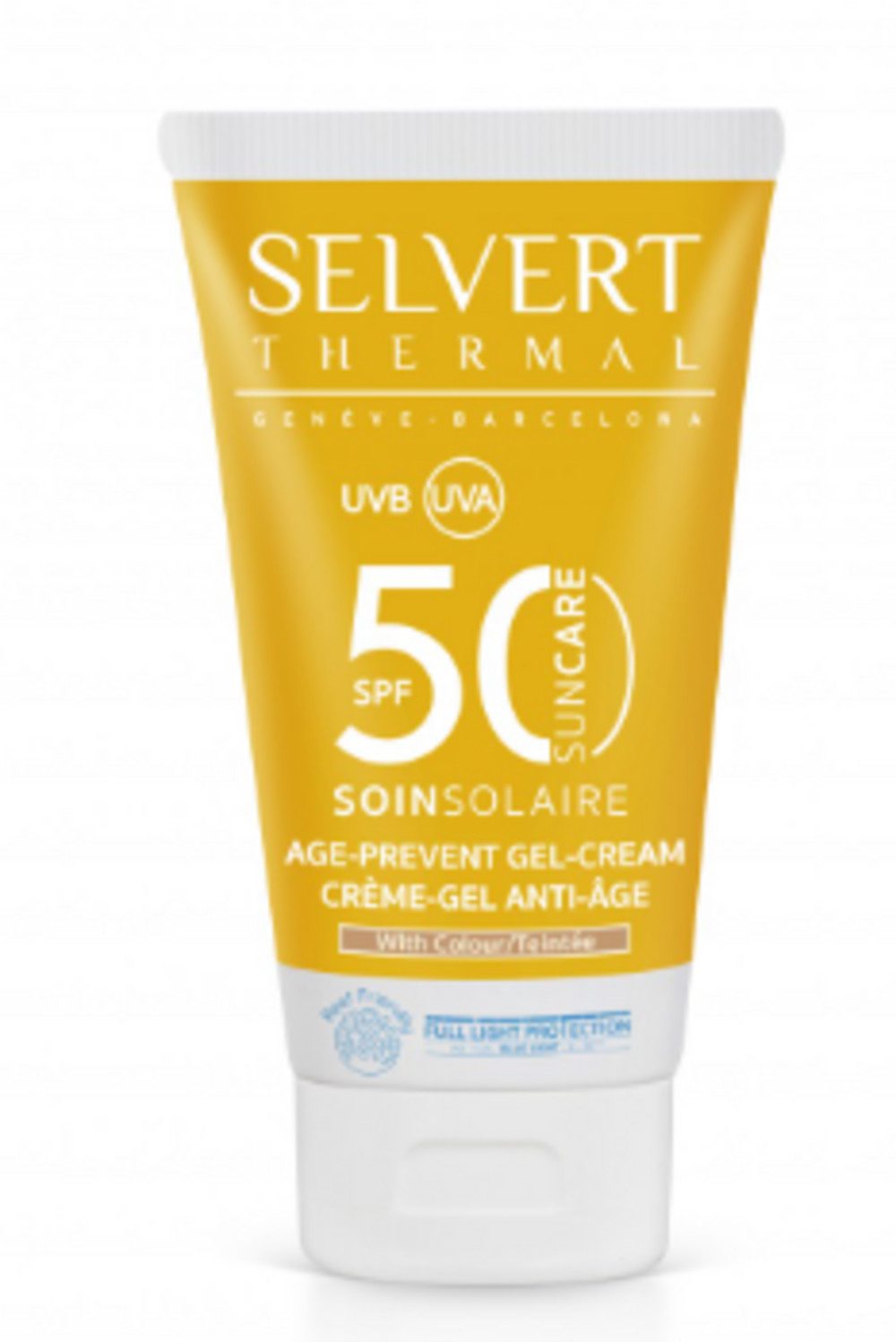 Selvert Thermal Sonnenschutzcreme Sonnenschutzcreme Anti-Age, Gesicht, SPF 50, Getönt