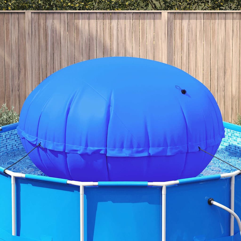 vidaXL aufblasbare Whirlpoolabdeckung, Poolkissen für Aufstellpools Blau Ø 300 cm PVC