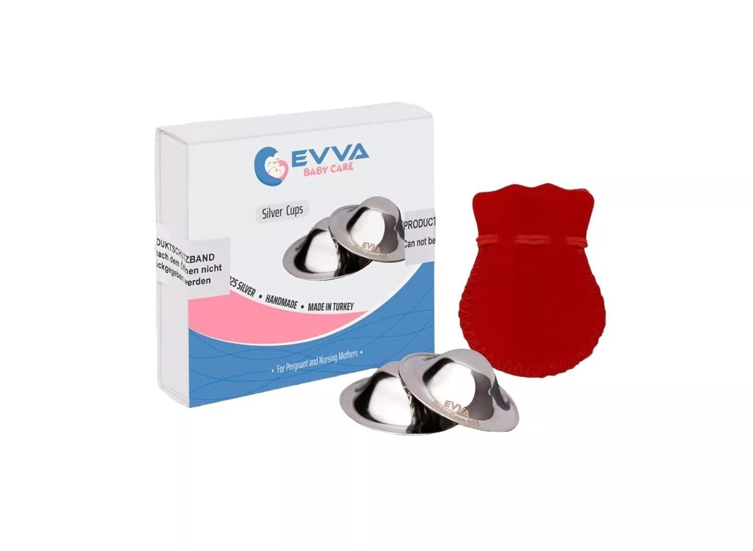 Babypflege-Set Minora Evva Silberhütchen