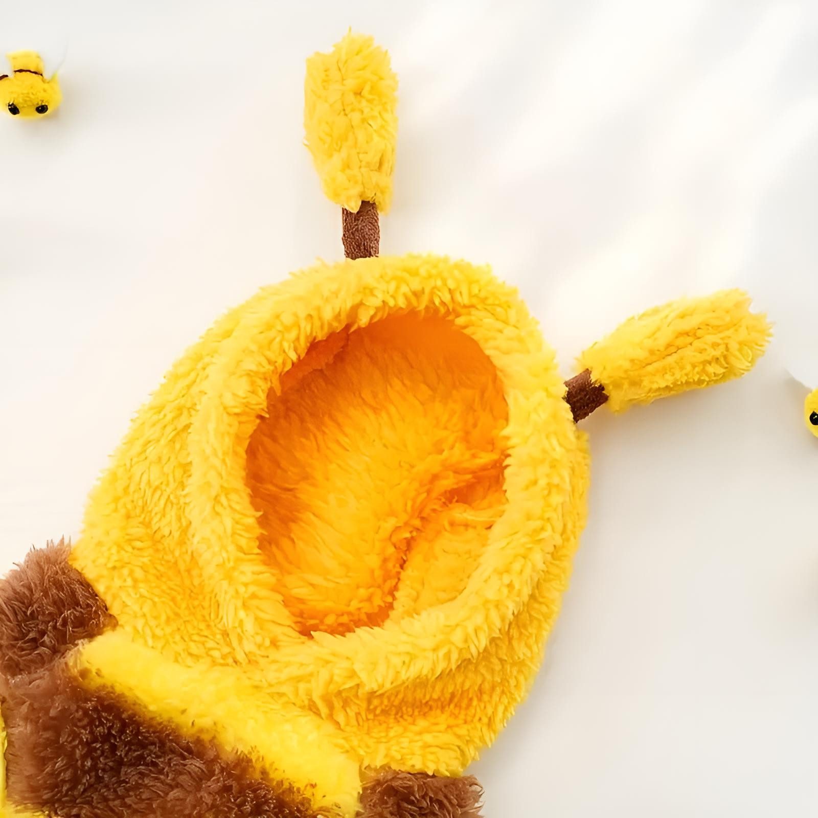 Corimori Hundekostüm Bienenkostüm Hund & Katze – Süßes Haustierkostüm, ideale Tierverkleidung für Herbst & Winter, mit Flügeln & Kapuze