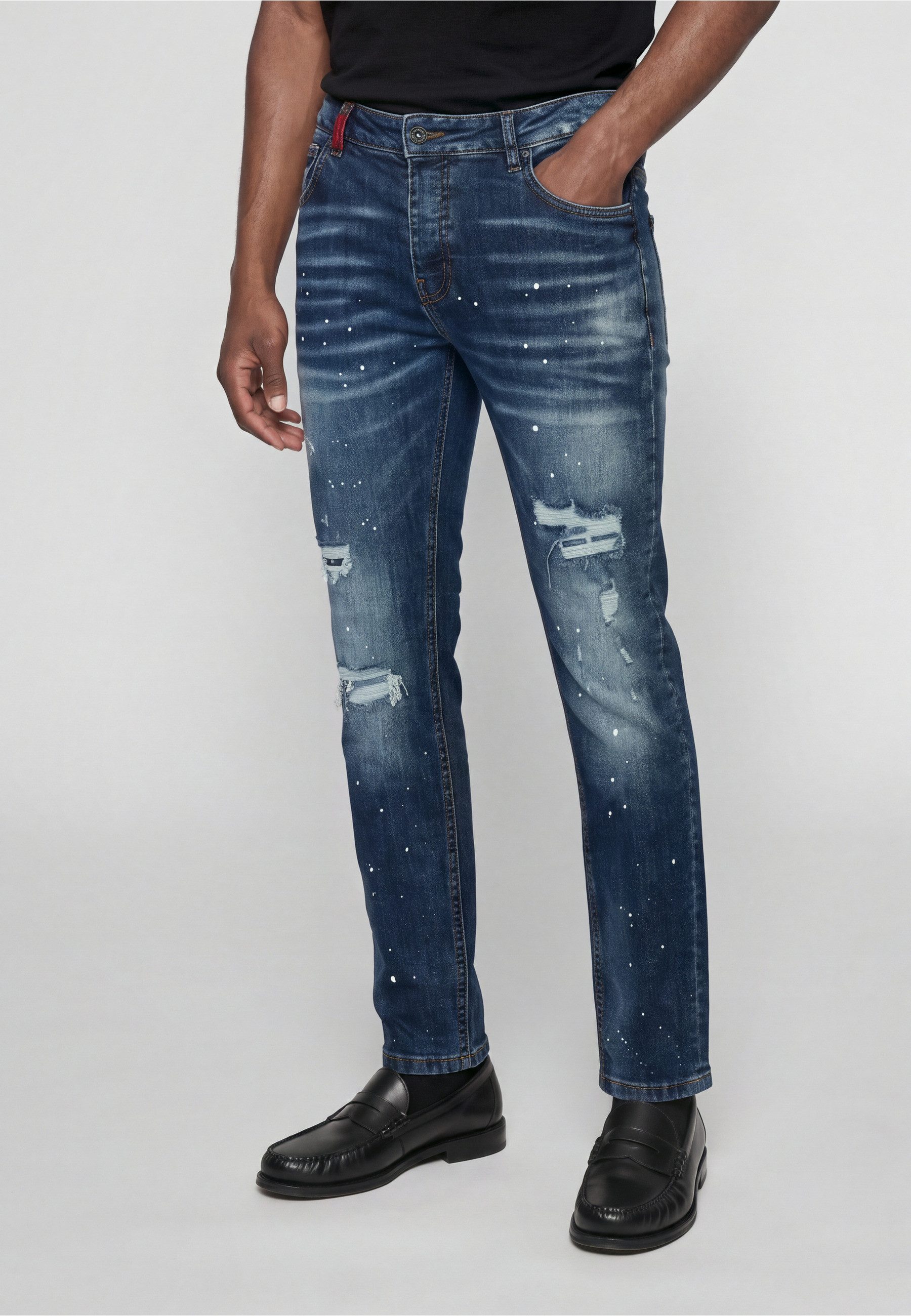 2Y Premium Bequeme Jeans 2Y Premium VICTOR RIPPED SLIM FIT JEANS – Bild 3 von 5