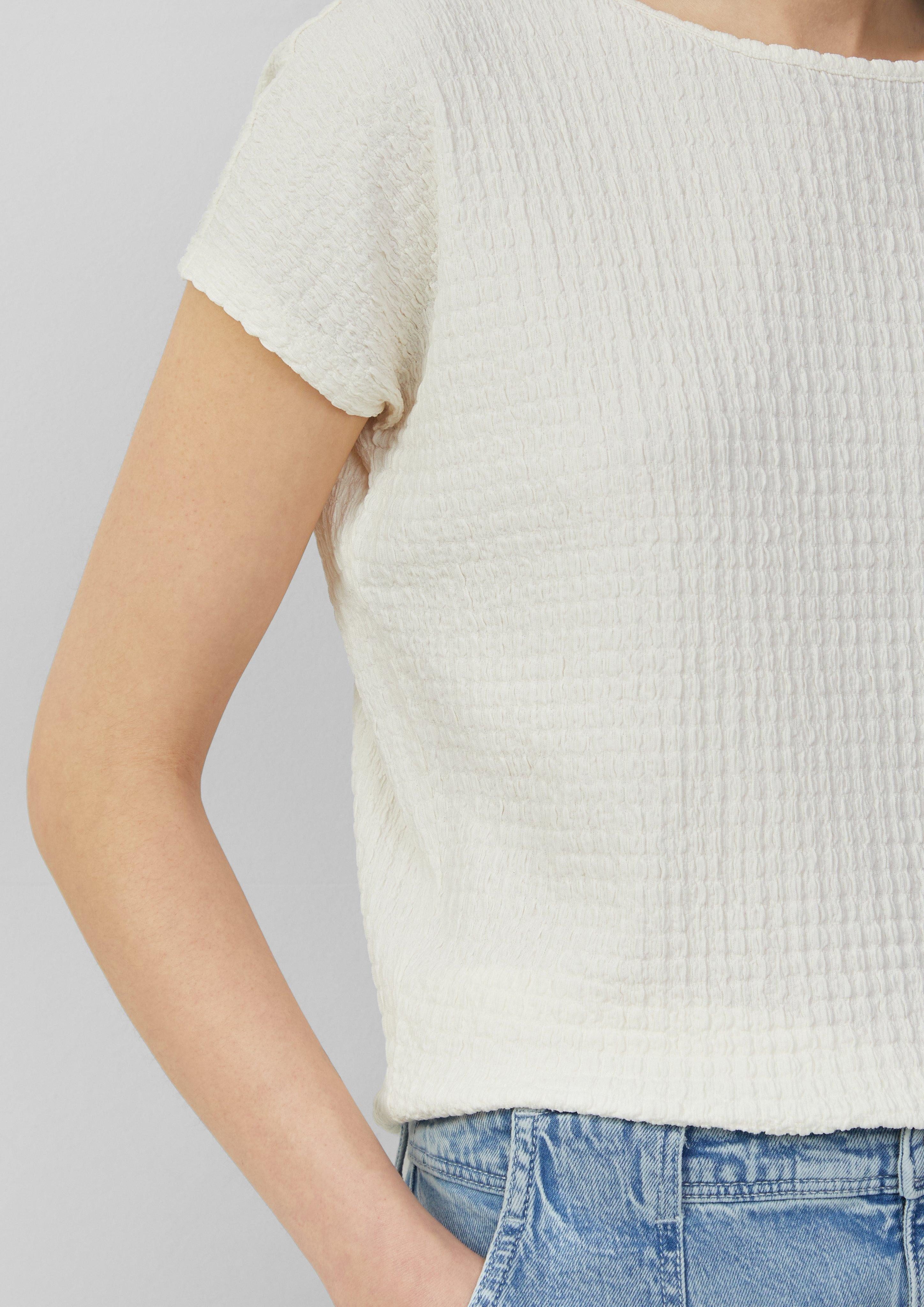 s.Oliver Shirttop Relaxed-Fit-Shirt in Struktur-Optik günstig online kaufen