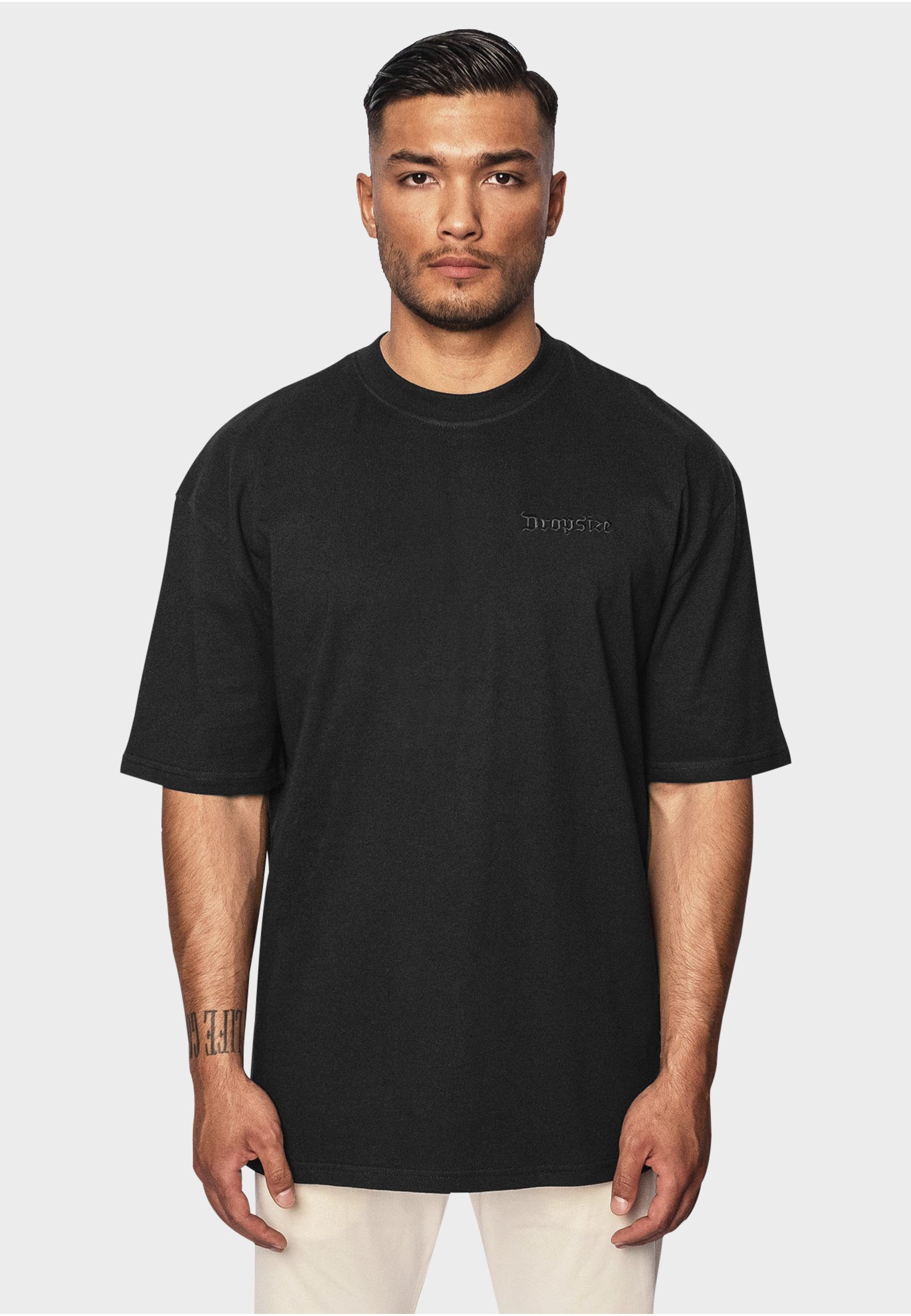 Dropsize T-Shirt Dropsize Herren Heavy Oversize Embo T-Shirt (1-tlg)