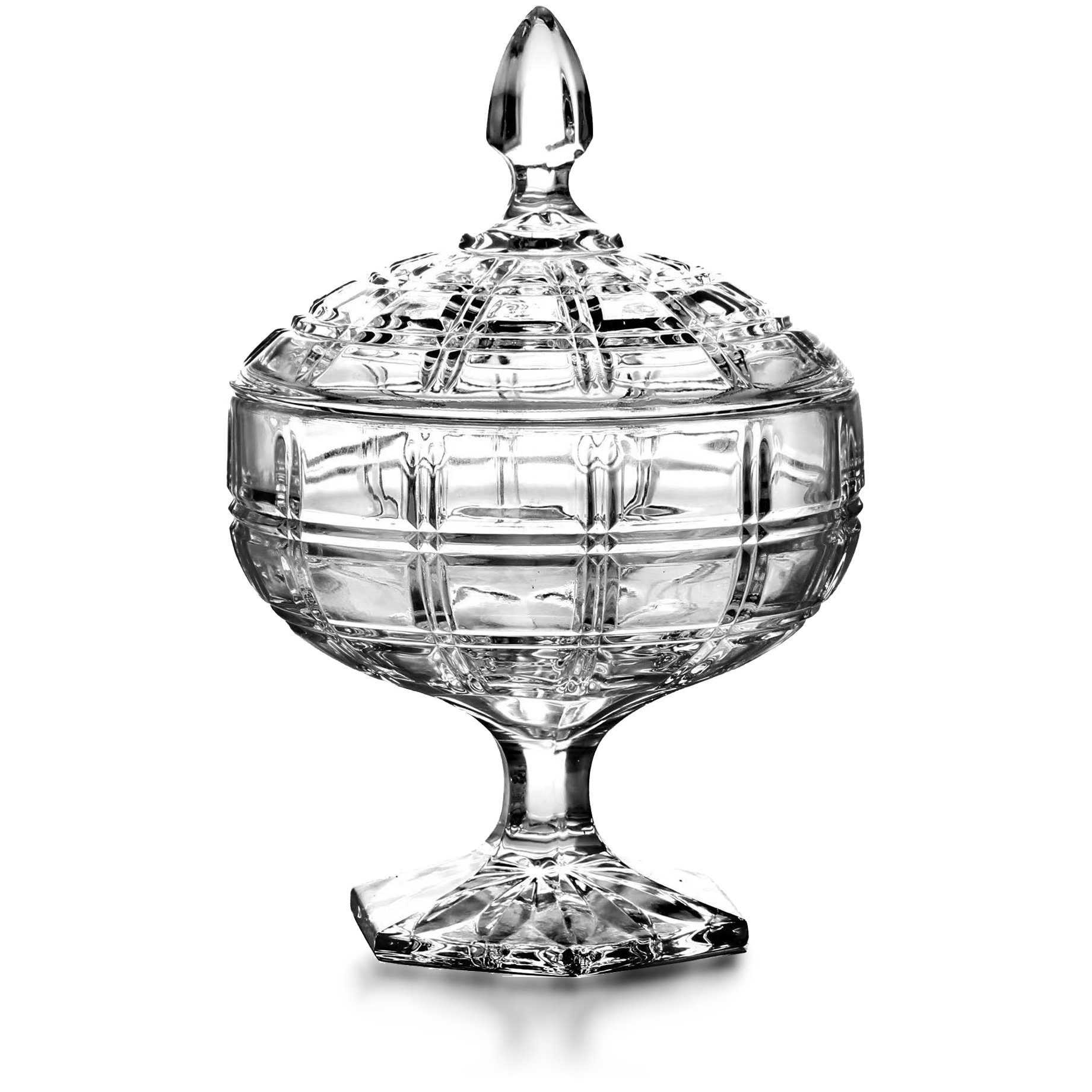 Melody Zuckerdose Vorratsglas Glasbehälter große Keksdose Bonboniere dickes Glas, mit Deckel