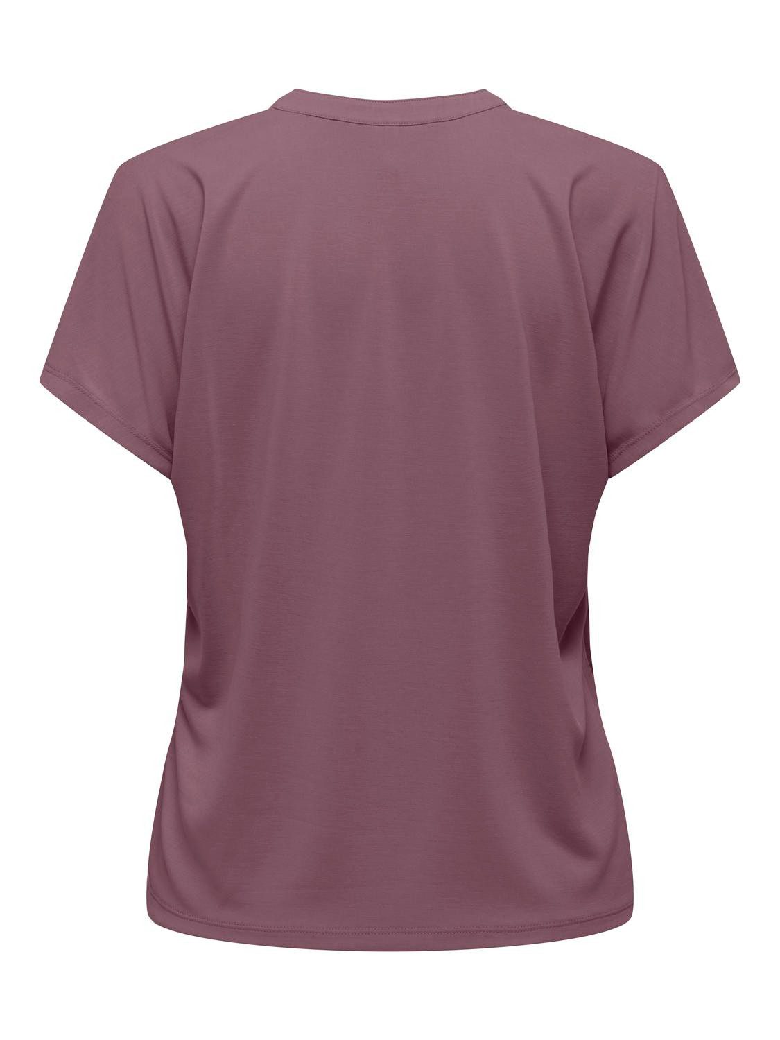 ONLY Kurzarmshirt ONLFREE LIFE S/S SPLIT TOP JRS Materialmix, regular fit günstig online kaufen
