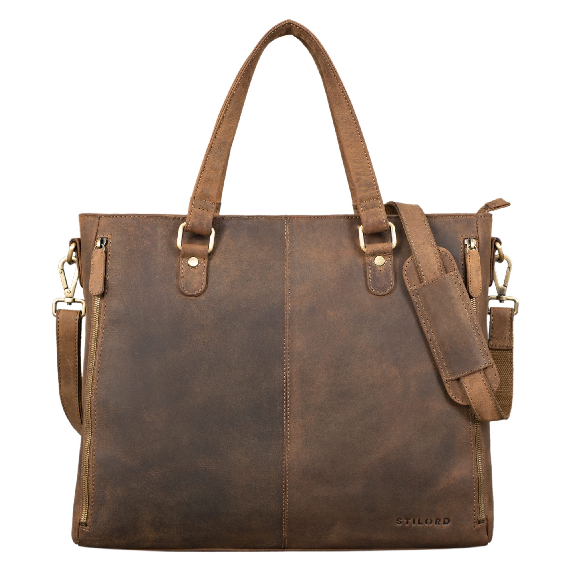 STILORD Handtasche "Amber" Business Umhängetasche Damen Leder