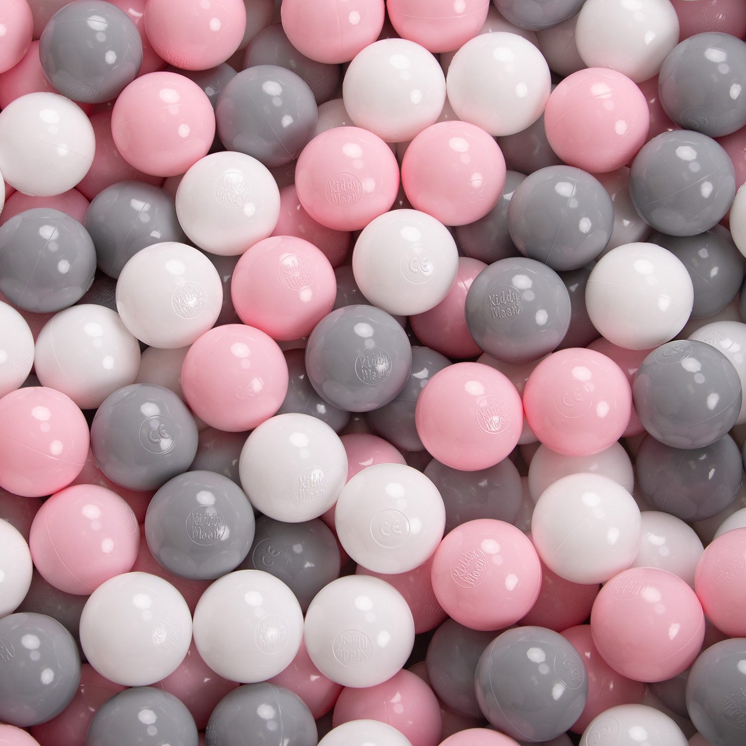 KiddyMoon Bällebad OK30AN, (Bällepool mit bunten Bällen, 200-tlg., Bällepool mit bunten Bällen, 200-tlg., Strukturierter Rippbezug), Made in Europe