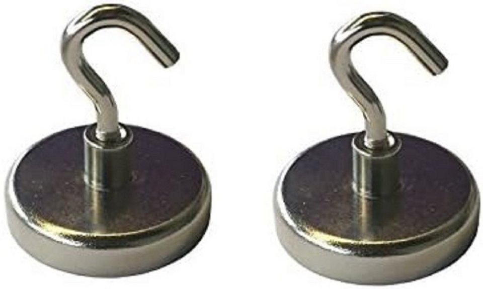 Provance Magnet 2 Stück Magnethaken Halter mit Traglast von bis zu 6 kg  35x7mm (2-St)