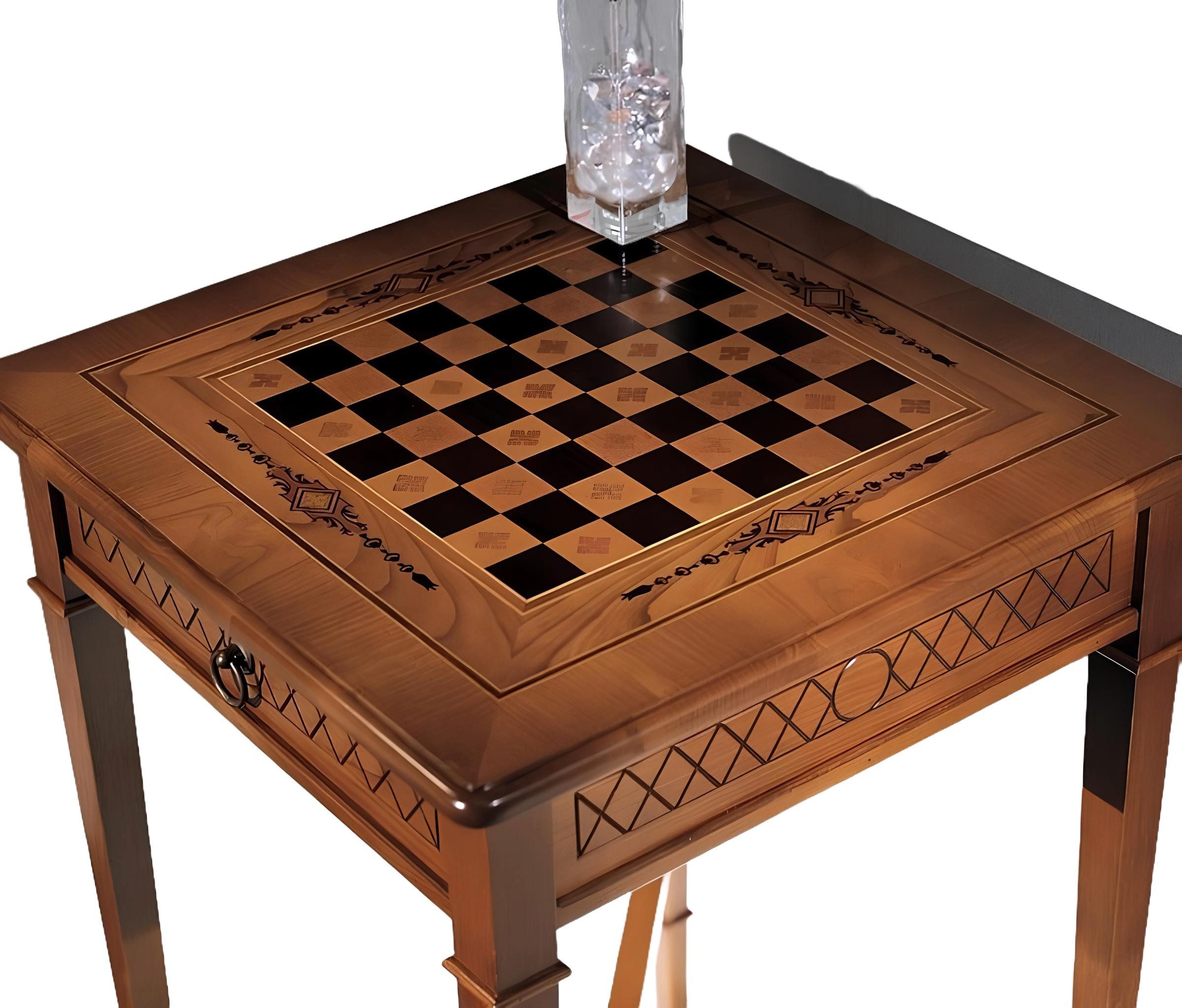JVmoebel Spieltisch Schachtisch Tisch Mit Schach Miniatur Studien Möbel Tische Brettspiel, Made in Europa